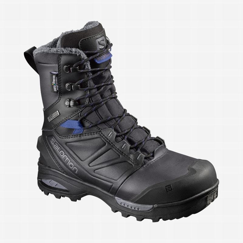 Bottes Hiver Salomon Femme Noir / Bleu - Salomon TOUNDRA PRO CLIMASALOMON™ WATERPROOF - France (1703